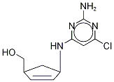 (1S,4r)-rel-4-[(2,5-二氨基-6-氯-4-嘧啶)氨基]-2-环戊烯-1-甲醇结构式_122624-73-1结构式