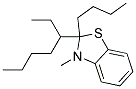 (9ci)-2-丁基-2-(1-乙基戊基)-2,3-二氢-3-甲基-苯并噻唑结构式_123768-36-5结构式