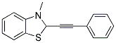 (9ci)-2,3-二氢-3-甲基-2-(苯基乙炔)-苯并噻唑结构式_123768-43-4结构式
