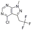 4-氯-1-甲基-3-(2,2,2-三氟乙基)-1H-吡唑并[3,4-d]嘧啶结构式_1245643-17-7结构式