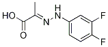2-(2-(3,4-二氟苯基)亚肼基)丙酸结构式_1245652-55-4结构式