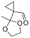 1-(2-甲基-1,3-二氧杂烷-2-基)-环丙烷羧醛结构式_124572-92-5结构式
