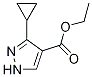 3-环丙基吡唑-4-羧酸乙酯结构式_1246471-38-4结构式