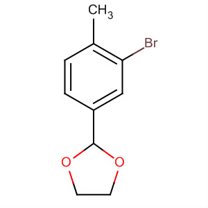 2-(3-溴-4-甲基苯基)-1,3-二氧戊环结构式_124717-60-8结构式