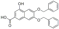 4-羟基-6,7-双(苯基甲氧基)-2-萘羧酸结构式_124895-57-4结构式
