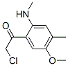 2-氯-1-[5-甲氧基-4-甲基-2-(甲基氨基)苯基]-乙酮结构式_124959-21-3结构式