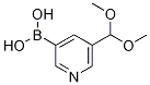 5-(二甲氧基甲基)吡啶-3-硼酸结构式_1256346-31-2结构式