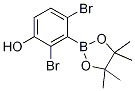 2,4-二溴-3-(4,4,5,5-四甲基-1,3,2-二噁硼烷-2-基)苯酚结构式_1256781-61-9结构式