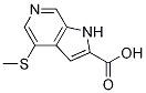 4-(甲基硫代)-1H-吡咯并[2,3-c]吡啶-2-羧酸结构式_1256813-30-5结构式