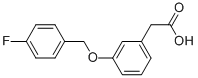 3-(4-氟苄氧基)苯乙酸结构式_125721-49-5结构式