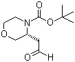 (R)-n-boc-3-(2-氧代-乙基)-吗啉结构式_1257856-87-3结构式