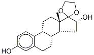 17,17-乙烯二氧基-1,3,5(10)-雌甾三烯-3,16alpha-二醇-d5结构式_1259370-24-5结构式