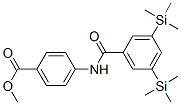 4-(3,5-双三甲基甲硅烷基苯甲酰氨基)-苯甲酸甲酯结构式_125973-71-9结构式