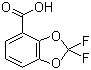 2,2-二氟-1,3-苯并间二氧杂环戊烯-4-羧酸结构式_126120-85-2结构式