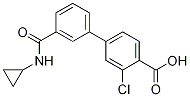 3-氯-3-(环丙基氨基甲酰)-[1,1-联苯]-4-羧酸结构式_1261984-00-2结构式