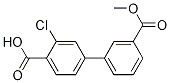 3-氯-3-(甲氧基羰基)-[1,1-联苯]-4-羧酸结构式_1262004-76-1结构式