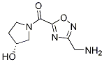 [3-(氨基甲基)-1,2,4-噁二唑-5-基][(3R)-3-羟基-1-吡咯烷]-甲酮结构式_1263095-26-6结构式