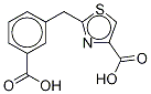 2-[(3-羧基苯基)甲基]-4-噻唑羧酸结构式_1266962-86-0结构式