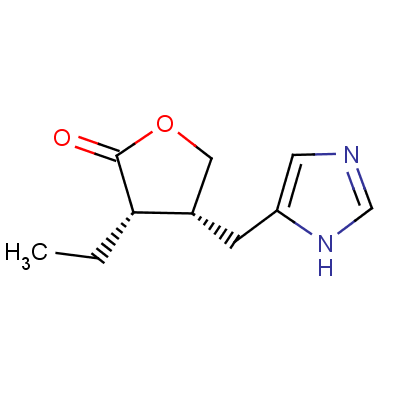 毛果芸香啶结构式_127-67-3结构式