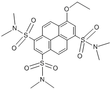 8-乙氧基-n,n,n,n,N,N-六甲基芘-1,3,6-三磺酰胺结构式_127070-69-3结构式