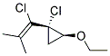 顺式-(9ci)-1-氯-1-(1-氯-2-甲基-1-丙烯基)-2-乙氧基-环丙烷结构式_127579-20-8结构式