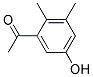 (9ci)-1-(5-羟基-2,3-二甲基苯基)-乙酮结构式_127701-70-6结构式