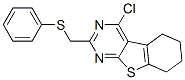 4-氯-2-[(苯基硫代)甲基]-5,6,7,8-四氢[1]苯并噻吩[2,3-d]嘧啶结构式_128277-14-5结构式