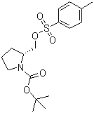 (R)-2-(甲苯磺酰氧基甲基)吡咯烷-1-甲酸叔丁酯结构式_128510-88-3结构式