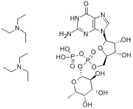 GDP-β-L-岩藻糖双(三乙胺)盐结构式_128572-74-7结构式