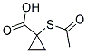 Cyclopropanecarboxylic acid, 1-(acetylthio)-(9ci) Structure
