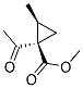 顺式-(9ci)-1-乙酰基-2-甲基-环丙烷羧酸甲酯结构式_129432-93-5结构式