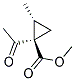 反式-(9ci)-1-乙酰基-2-甲基-环丙烷羧酸甲酯结构式_129433-04-1结构式