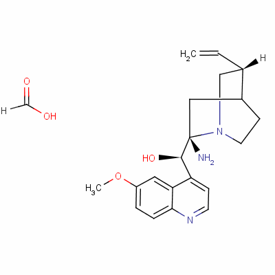 奎宁甲酸盐结构式_130-90-5结构式