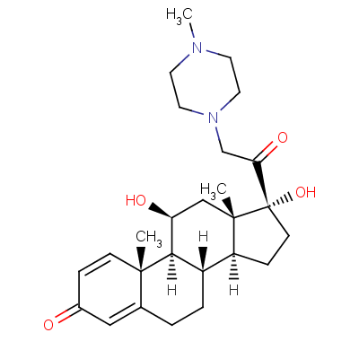 马泼尼酮结构式_13085-08-0结构式