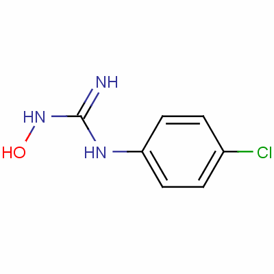 (E)-1-(4-氯苯基)-2-羟基胍结构式_130974-86-6结构式