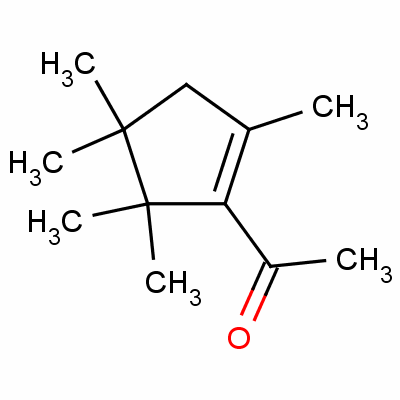 1-(2,4,4,5,5-五甲基-1-环戊烯-1-基)-乙酮结构式_13144-88-2结构式
