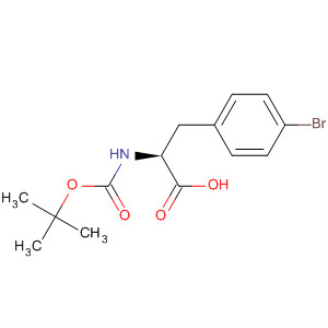 N-(叔丁氧羰基)-对溴-DL-苯丙氨酸结构式_132153-48-1结构式