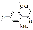  1-(2-氨基-4,6-二甲氧基苯基)-2-氯-乙酮结构式_132257-02-4结构式