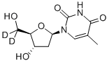 胸腺嘧啶脱氧核苷-5,5-d2结构式_132376-92-2结构式