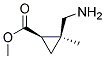 反式-2-(氨基甲基)-2-甲基-环丙烷羧酸甲酯结构式_132592-87-1结构式