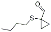 Cyclopropanecarboxaldehyde, 1-(butylthio)-(9ci) Structure