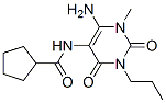 n-(6-氨基-1,2,3,4-四氢-1-甲基-2,4-二氧代-3-丙基-5-嘧啶)-环戊烷羧酰胺结构式_132940-63-7结构式