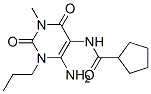 n-(6-氨基-1,2,3,4-四氢-3-甲基-2,4-二氧代-1-丙基-5-嘧啶)-环戊烷羧酰胺结构式_132940-64-8结构式