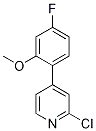 2-Chloro-4-(4-fluoro-2-methoxyphenyl)pyridineStructure,1333468-54-4Structure 2-Chloro-4-(4-fluoro-2-methoxyphenyl)pyridine Structure,1333468-54-4Structure