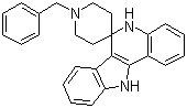 5,11-二氢-1-(苯基甲基)-螺[6h-吲哚并[3,2-c]喹啉-6,4-哌啶]结构式_133890-75-2结构式