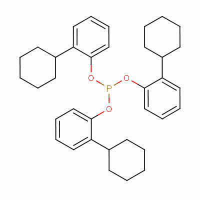 三(2-环己基苯基)亚磷酸盐结构式_13423-78-4结构式