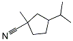 (9ci)-1-甲基-3-(1-甲基乙基)-环戊烷甲腈结构式_134517-60-5结构式