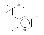 (9ci)-2,2,5,8-四甲基-4H-1,3-二噁英并[4,5-c]吡啶结构式_13462-55-0结构式