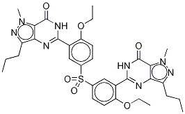 De(methypiperazinyl) sildenafil dimer Structure