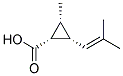 (1alpha,2alpha,3alpha)-(9ci)-2-甲基-3-(2-甲基-1-丙烯基)-环丙烷羧酸结构式_134876-15-6结构式